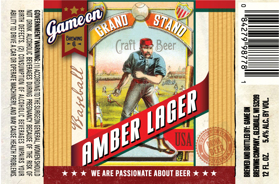 Game On Brewing Grandstand Amber Lager