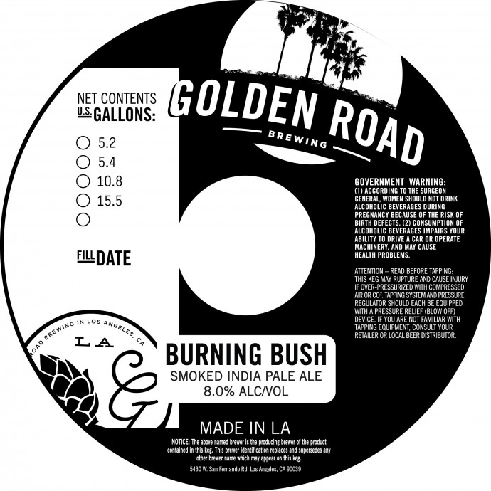 Golden Road Burning Bush
