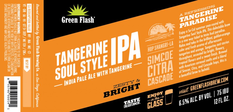 Green Flash Tangerine Soul Style IPA