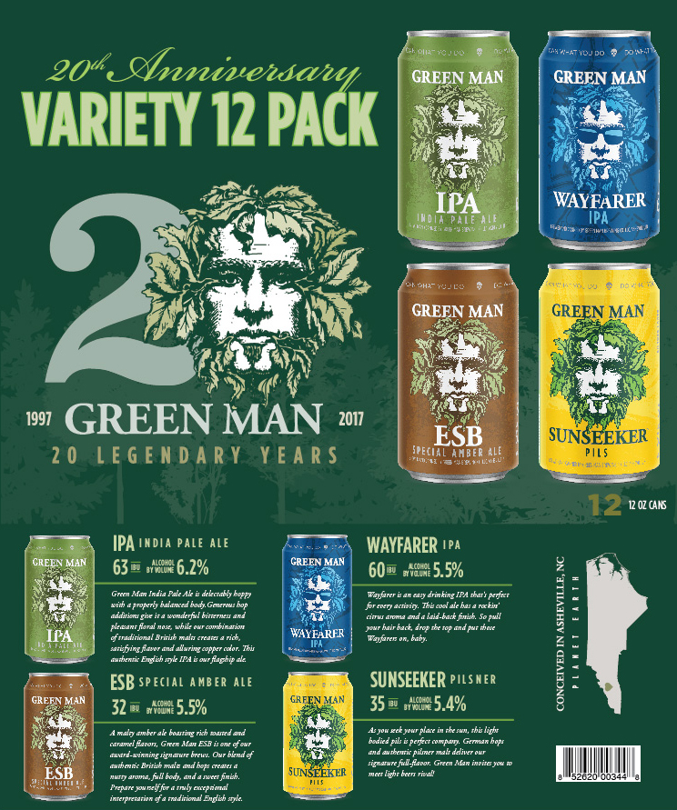 Green Man 20th Anniversary Variety Pack