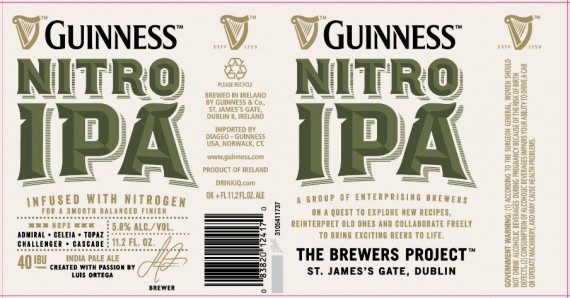 Guinness Nitro IPA - Beer Street Journal