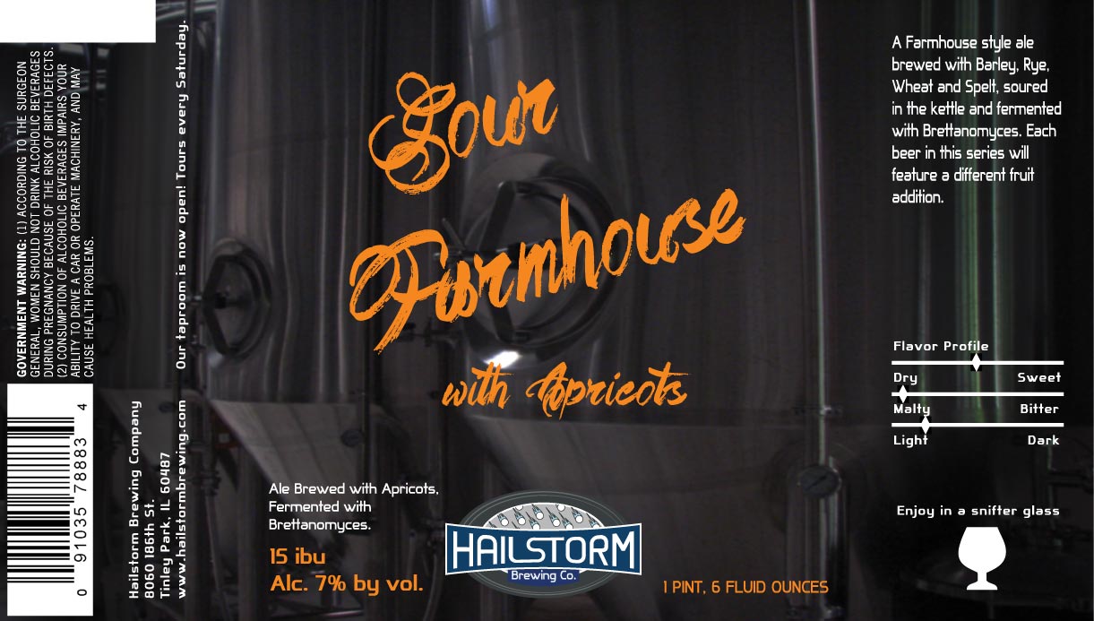 Hailstorm Sour Farmhouse with Apricots Beer Street Journal