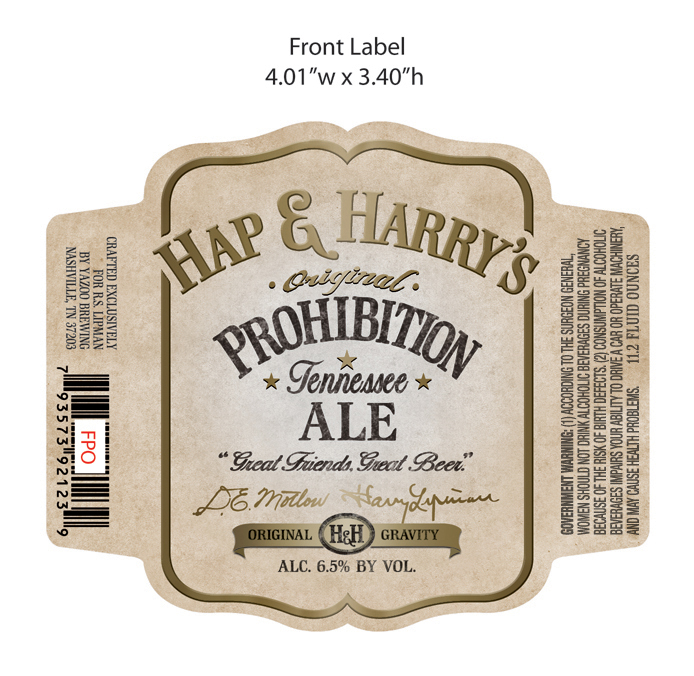 Hap & Harry's Prohibition Ale