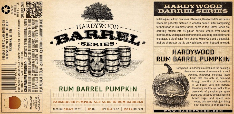 Hardywood Rum Barrel Pumpkin