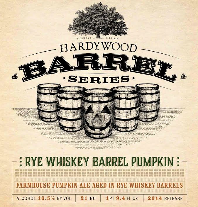 Hardywood Rye Whiskey Barrel Pumpkin