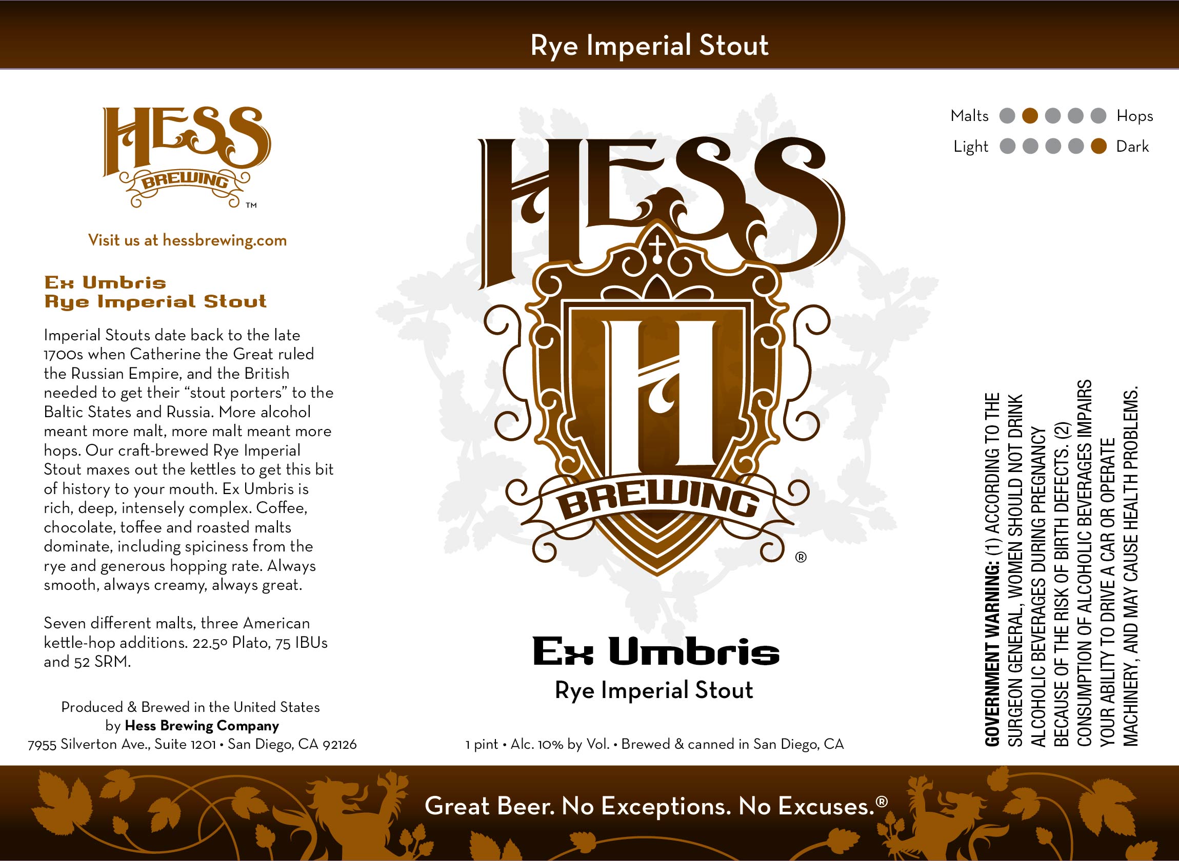 Hess Ex Umbris Rye Imperial Stout