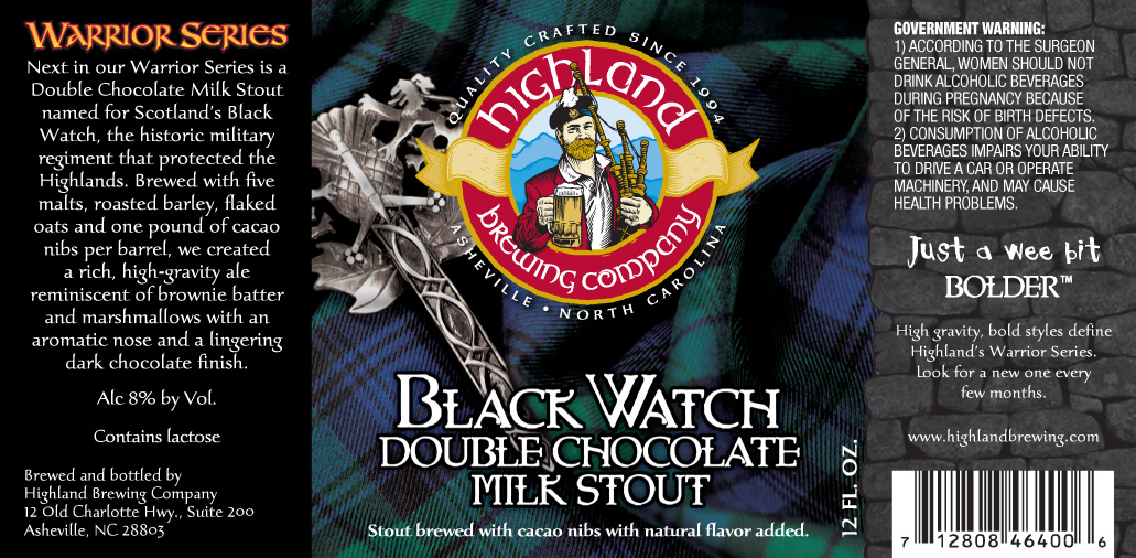 Highland Black Watch Double Chocolate Milk Stout