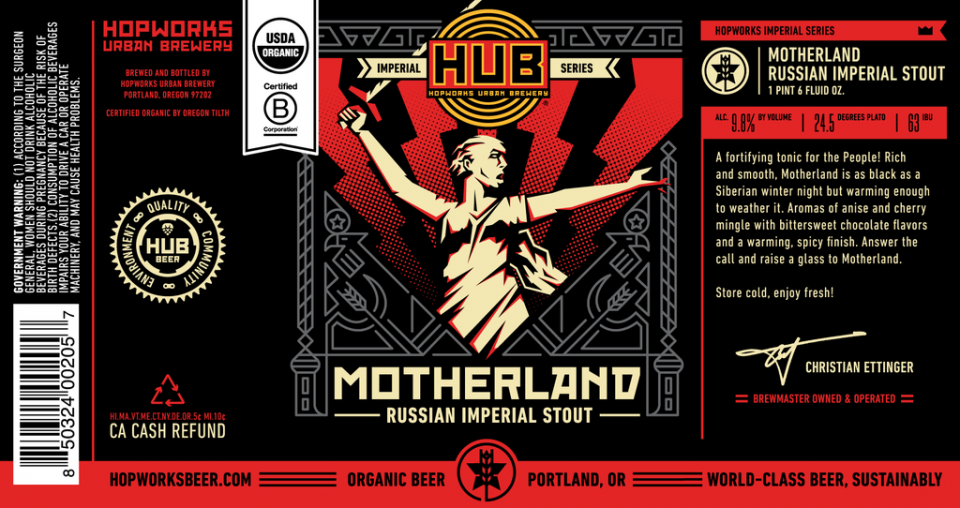 Hopworks Motherland Russian Imperial Stout