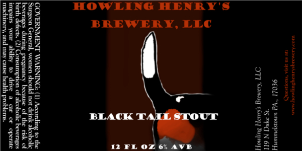 Howling Henry's Brewery Black Tail Stout