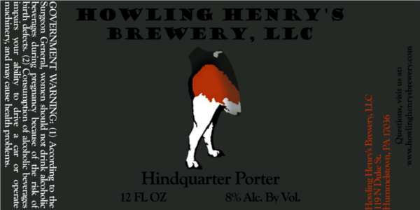 Howling Henry's Brewery Hindquarter Porter