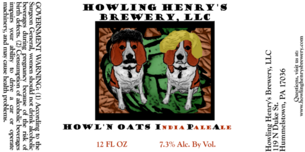 Howling Henry's Brewery Howl'n Oats India Pale Ale