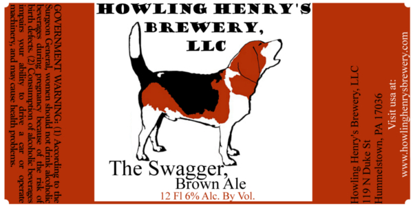 Howling Henry's Brewery The Swagger, Brown Ale