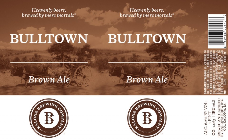 Kalona Brewing Bulltown Brown Ale
