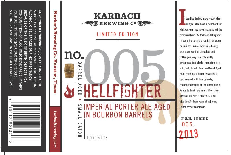 Karbach Hellfighter Imperial Porter Ale