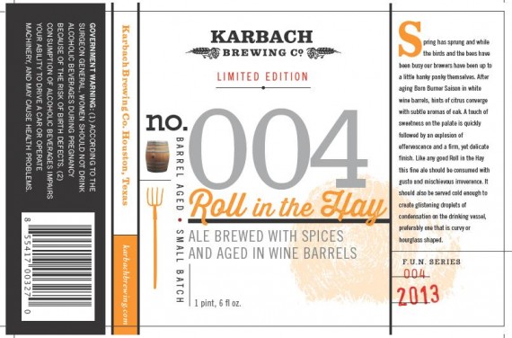 Karbach Brewing Roll in the Hay