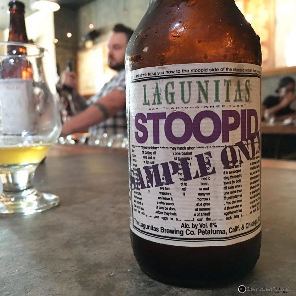 Lagunitas Stoopid Wit bottle