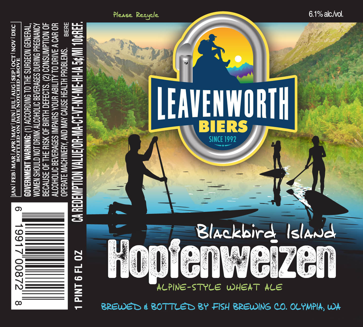 Leavenworth Biers Blackbird Island Hopfenweizen