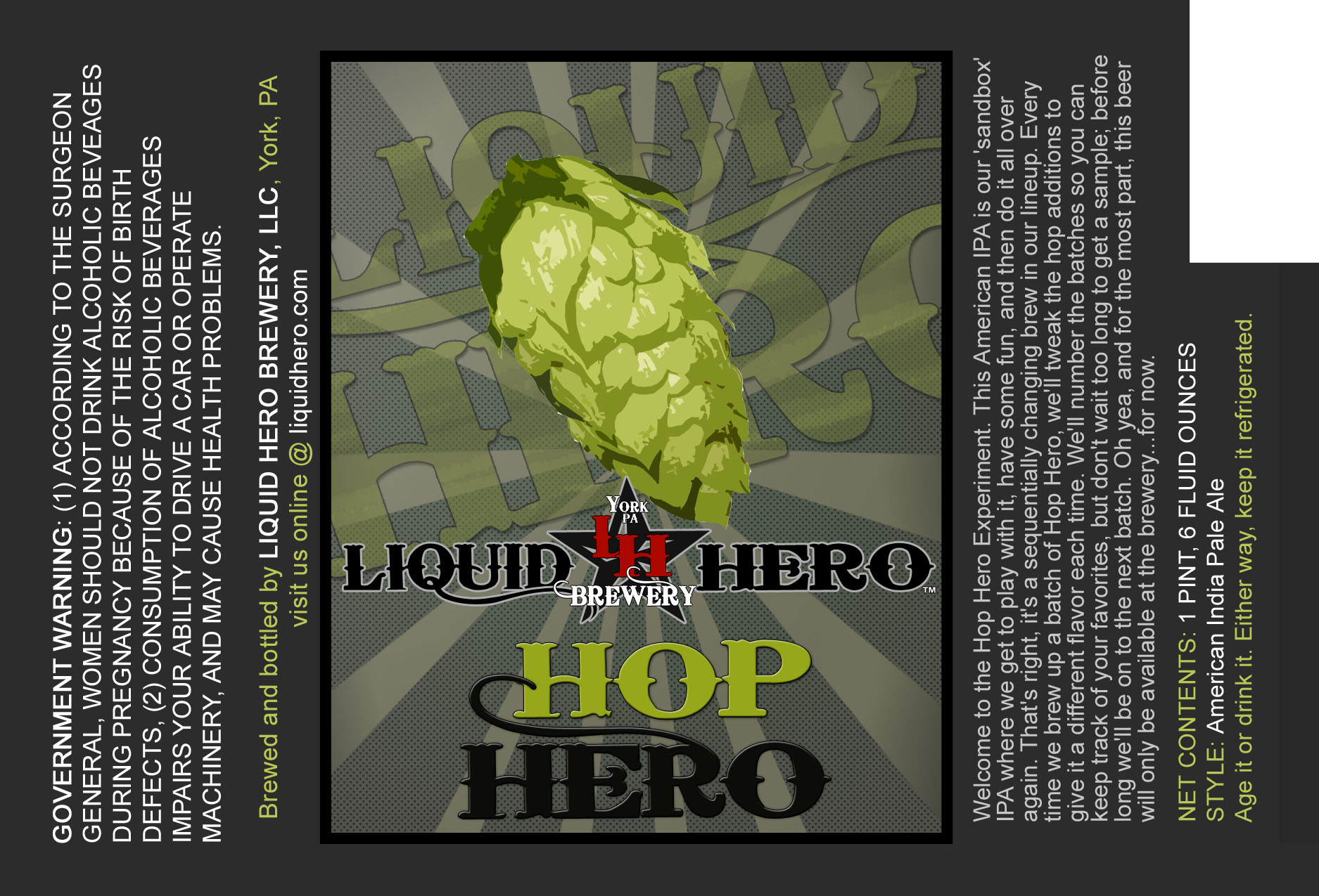 Liquid Hero Brewery Hop Hero