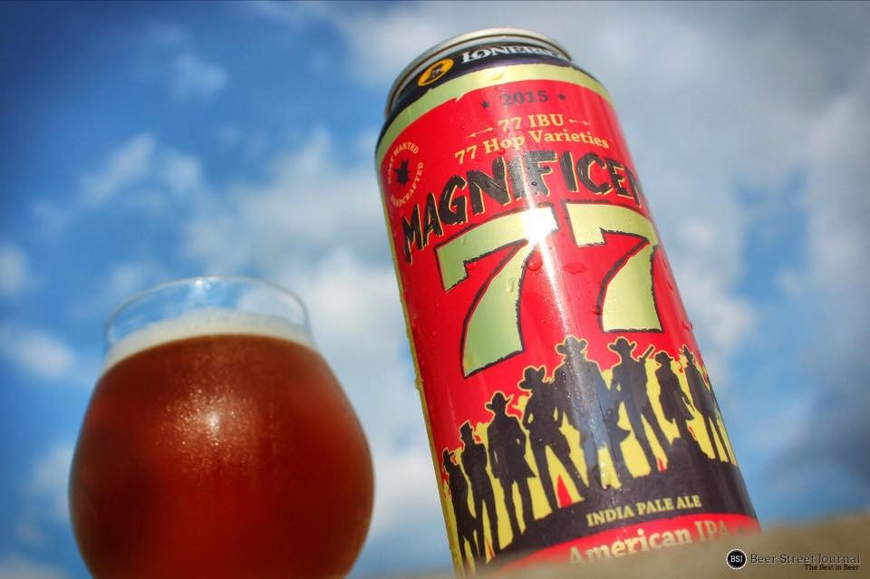 Lonerider Magnificent 77 IPA can