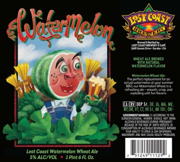 Lost Coast Watermelon Wheat Ale