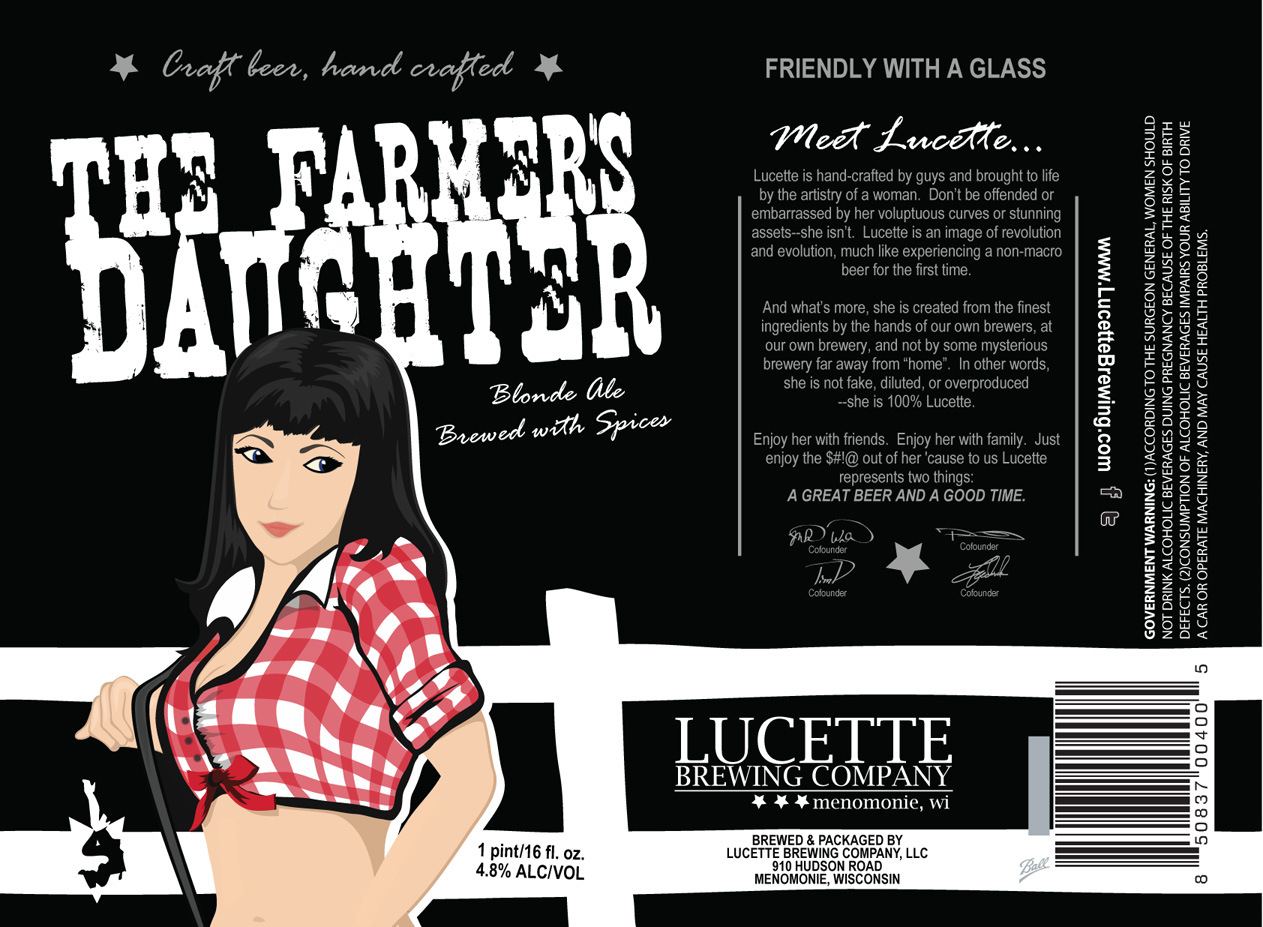 Lucette Brewing Farmer's Daughter Blonde Ale