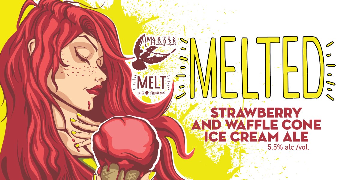 Martin House Melted Strawberry and Waffle Cone Ice Cream Ale