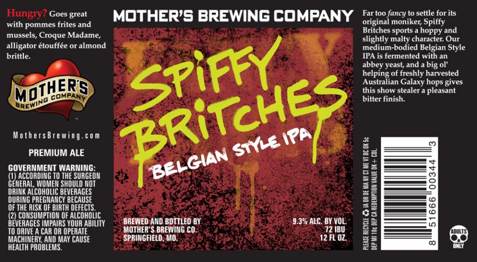 Mother's Brewing Spiffy Britches Belgian Style IPA
