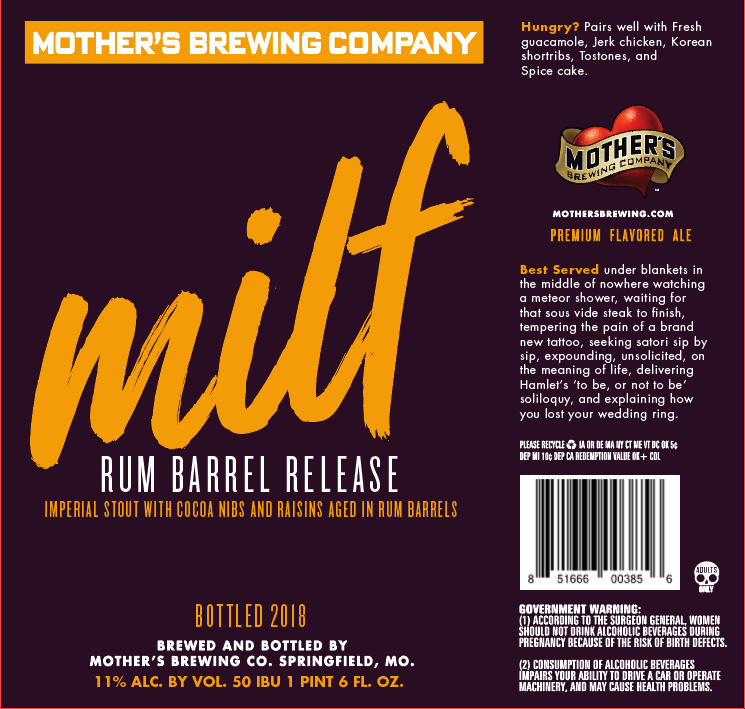Mother's Brewing Rum Barrel MILF