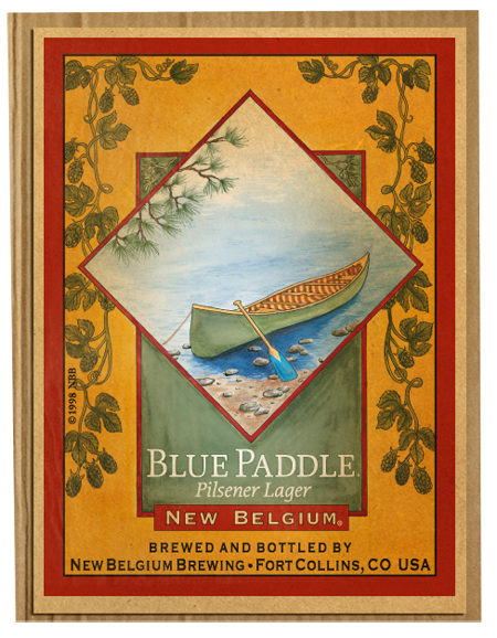 New Belgium Blue Paddle Old