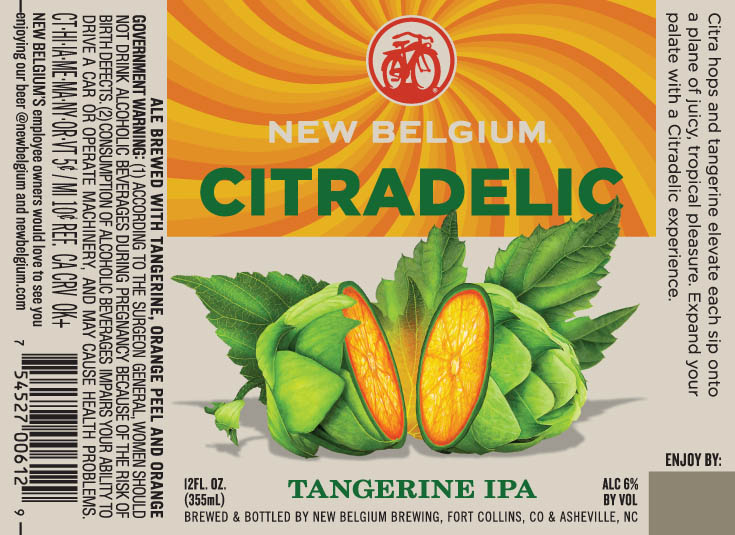 New Belgium Citradelic Tangerine IPA