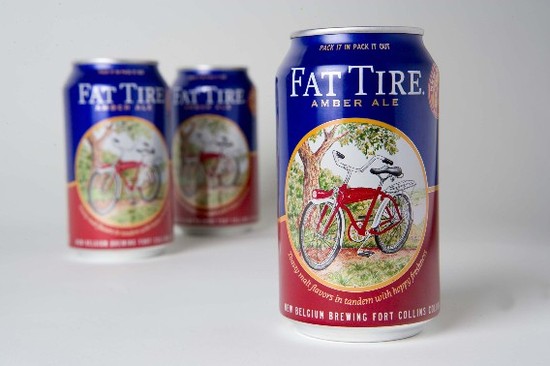 New Belgium Fat Tire Cans