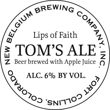 New Belgium Lips Of Faith Tom's Ale