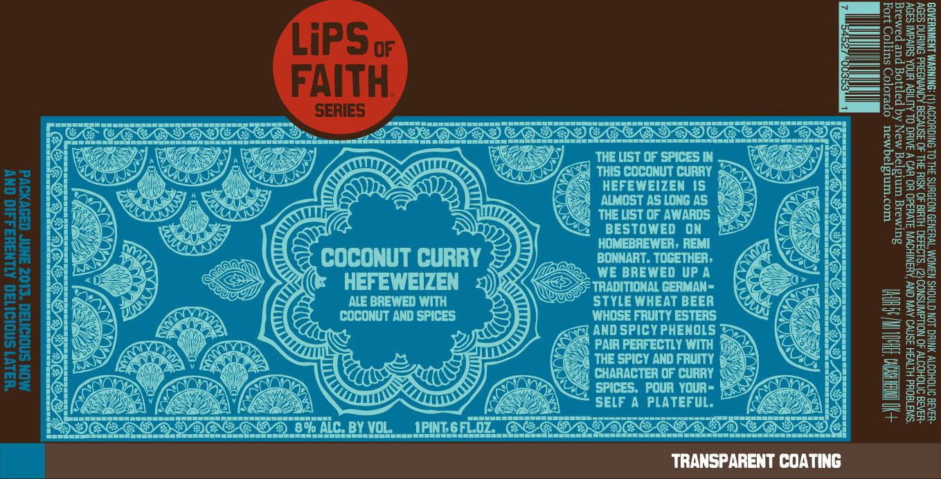 New Belgium Lips of Faith Coconut Curry