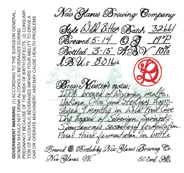 New Glarus Wild BItter