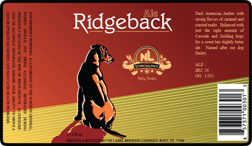 No Label Brewing Ridgeback