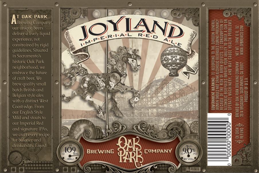 Oak Park Brewing Joyland Imperial Red Ale