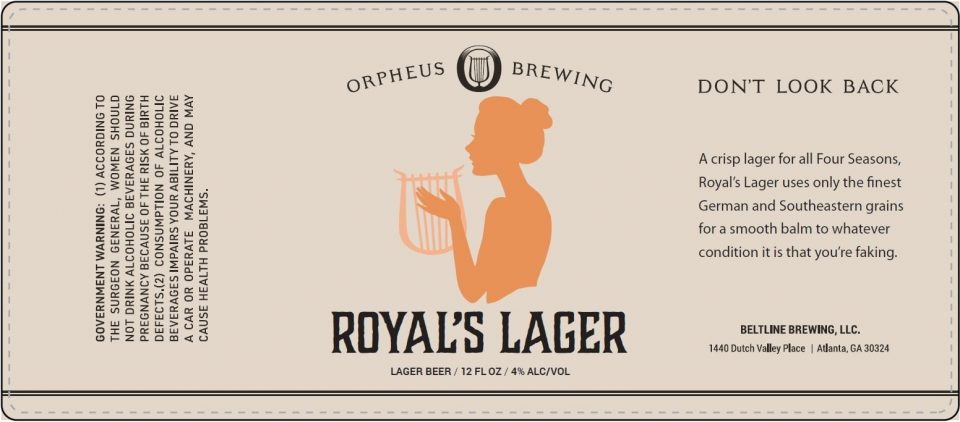 Orpheus Brewing Royal's Lager