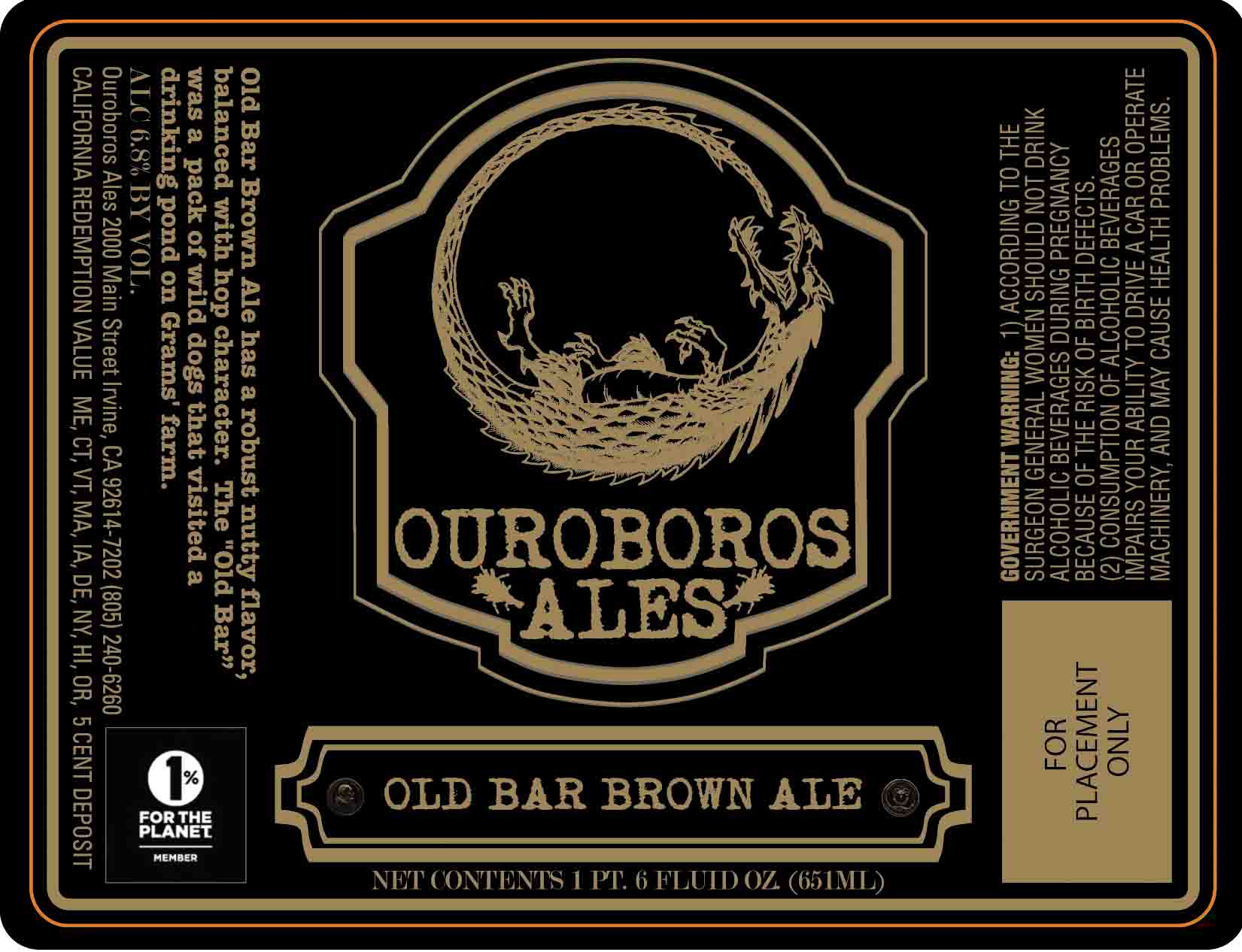 Ourboros Ales Old Bar Brown Ale