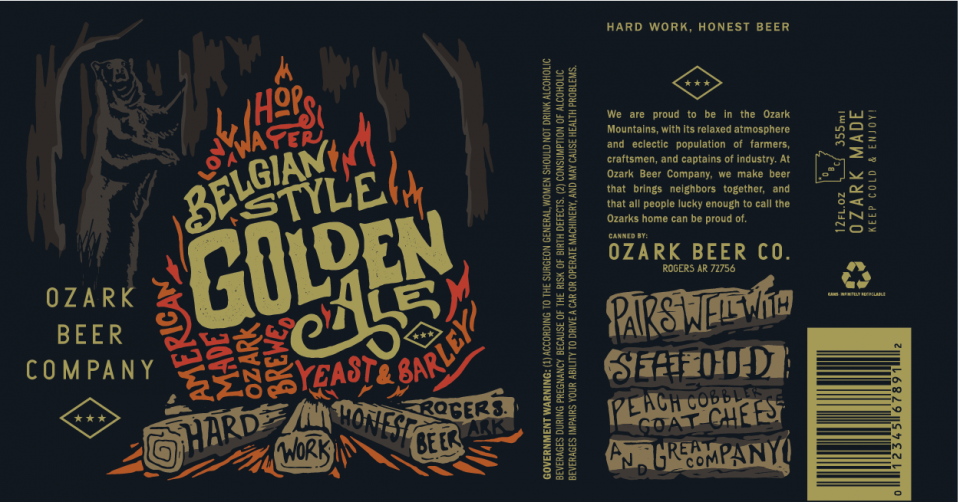 Ozark Beer Belgian Style Golden Ale