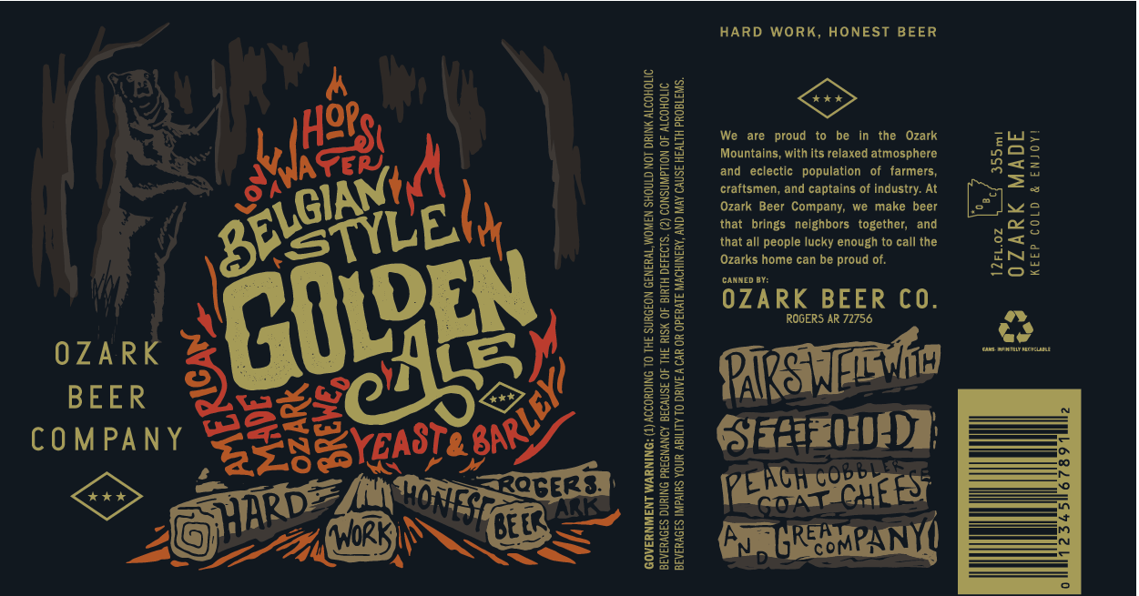 Ozark Beer Belgian Style Golden Ale