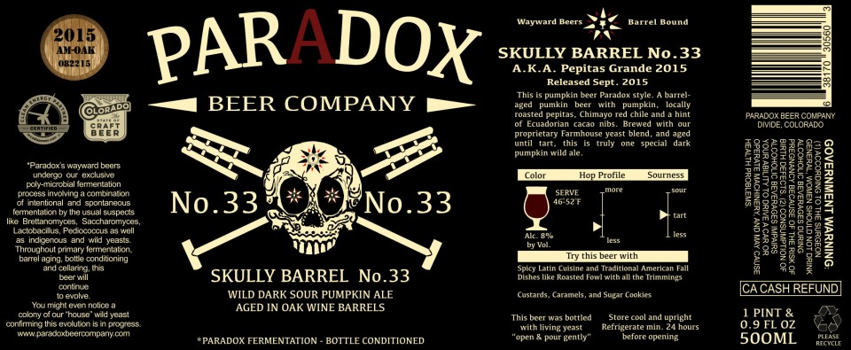 Paradox Skully Barrel No. 33