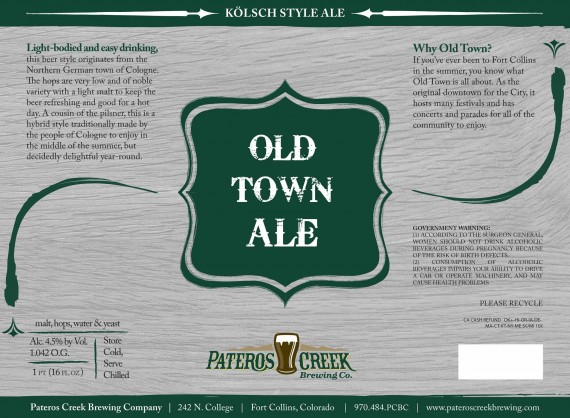 Pateros Creek Old Town Pale Ale Cans