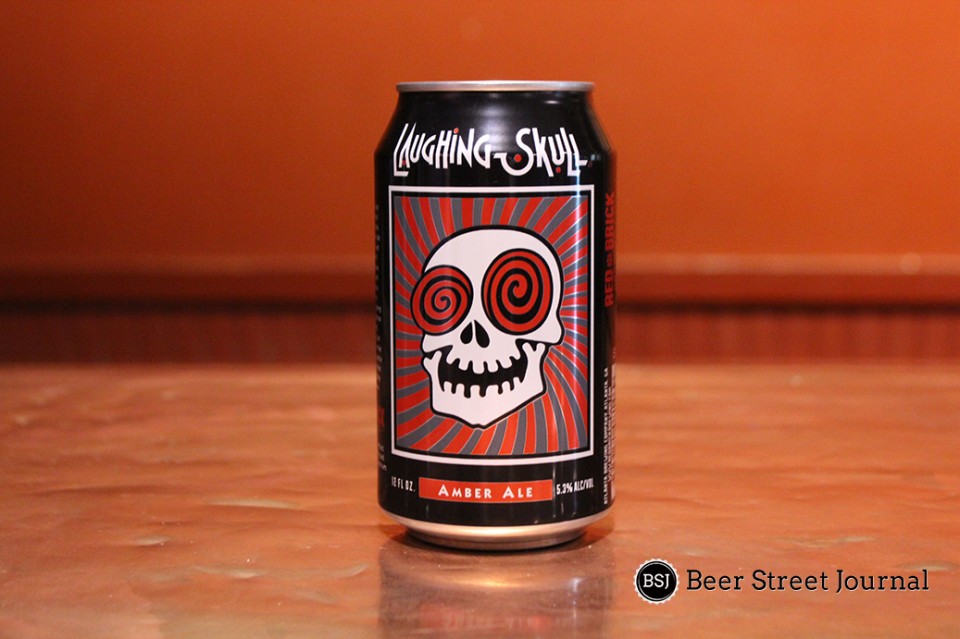Red Brick Laughing Skull Cans