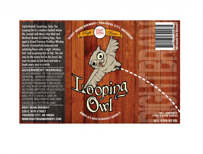Right Brain Brewery Looping Owl