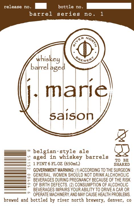 River North Brewery J Marie Saison