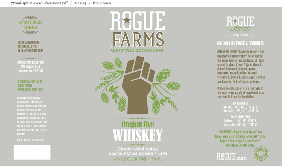 Rogue Farms Oregon Rye Whiskey