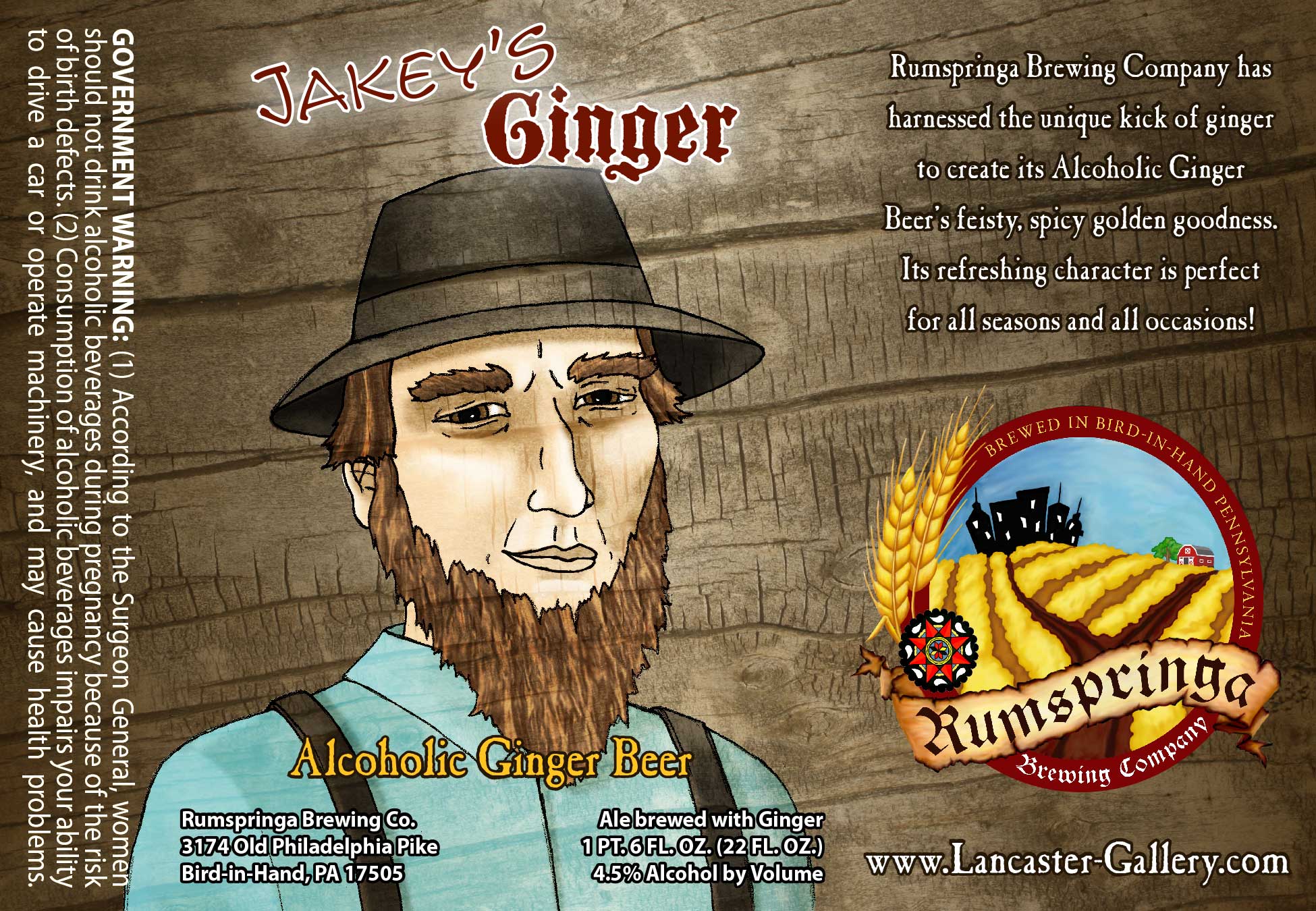 Rumspringa Brewing Jakey's Ginger
