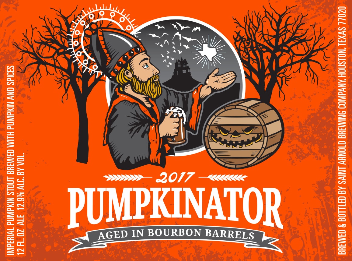 A fan favorite gets barrelaged. Saint Arnold Bourbon Pumpkinator is