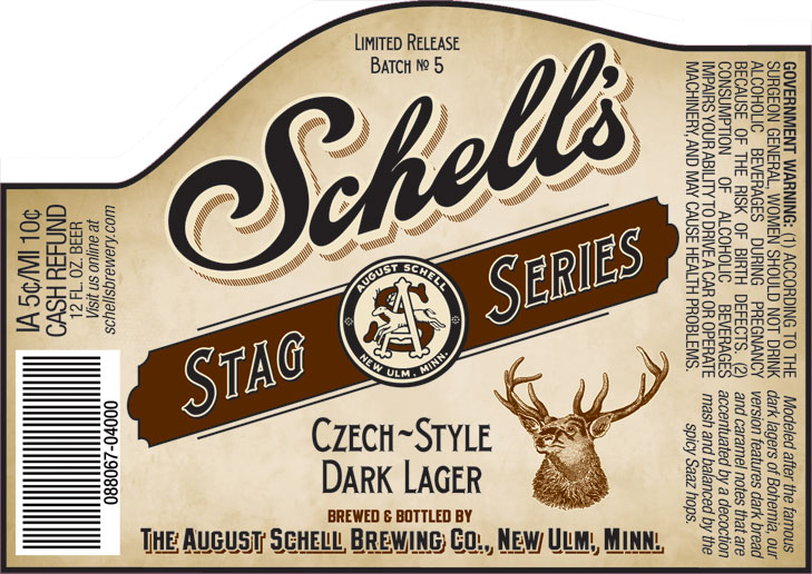 Schell's Stag Series #5 Czech Style Dark Lager