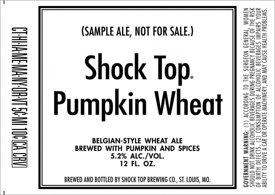 Shock Top Pumpkin Wheat? Shock Top In Cans Beer Street Journal